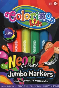 Markery Jumbo fluorescencyjne Colorino Kids 6 kolorów