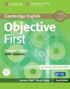 Objective First Student's Book with Answers + CD - Outlet - Annette Capel, Wendy Sharp