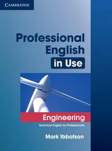 Professional English in Use Engineering - Outlet - Mark Ibbotson