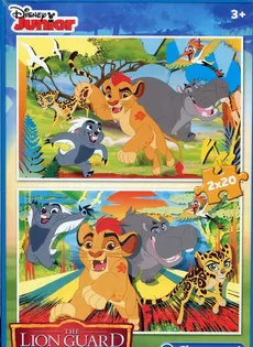 Puzzle 2x20 elementów Lion Guard