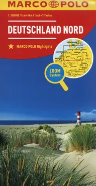 Niemcy Północ Marco Polo Mapa drogowa 1:500 000