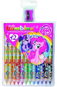 Kredki Bambino My Little Pony w drewnianej oprawie 12 kolorów + temperówka