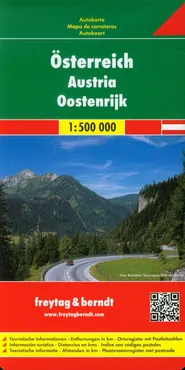 Austria mapa drogowa 1:500 000. Outlet - uszkodzone opakowanie - Outlet