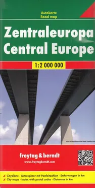 Europa Środkowa mapa 1:2 000 000. Outlet - uszkodzone opakowanie - Outlet