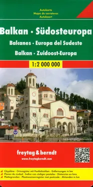 Bałkany Europa Południowa mapa drogowa 1:2 000 000 - Outlet