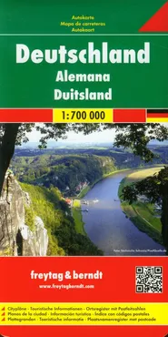 Niemcy mapa drogowa 1:700 000. Outlet - uszkodzone opakowanie - Outlet