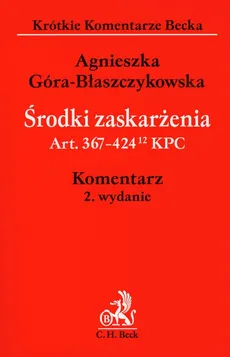 Środki zaskarżenia - Outlet - Agnieszka Góra-Błaszczykowska