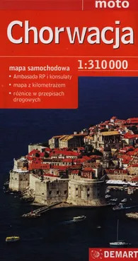 Chorwacja mapa samochodowa 1:310 000. Outlet - uszkodzone opakowanie - Outlet