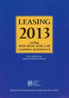 Leasing 2013. Outlet - uszkodzona okładka - Outlet
