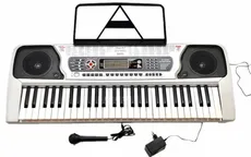 Organy keyboard + mikrofon + zasilacz - Lean Toys - Outlet