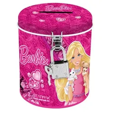 Skarbonka metalowa okrągła Barbie - Outlet
