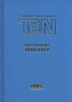 Terminarz nauczyciela TeN 2016/2017 jasnoniebieski