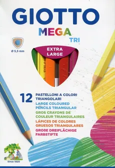 Giotto Kredki Mega Tri 12 sztuk