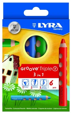 Lyra Kredki Groove triple 6 sztuk