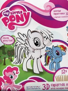 Zestaw kreatywny 3D My Little Pony z kredkami ołówkowymi