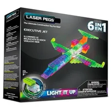 Klocki Laser Pegs 6w1 samolot świecące