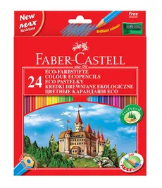 Kredki Faber-Castell Zamek 24 kolory + temperówka - Outlet