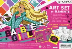 Zestaw artystyczny Barbie 68 elementów