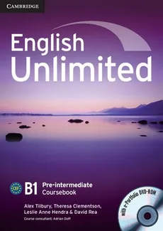 English Unlimited Pre-intermediate Coursebook + DVD - Outlet - Theresa Clementson, Alex Tilbury