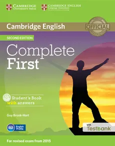 Complete First Student's Book with Answers with Testbank + CD - Outlet - Guy Brook-Hart
