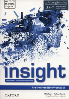 Insight Pre-Intermediate Workbook + Online practice - Outlet - Rachel Roberts, Mike Sayer