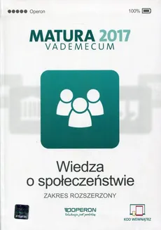 Wiedza o społeczeństwie Matura 2017 Vademecum Zakres rozszerzony - Outlet - Mikołaj Walczyk, Iwona Walendziak