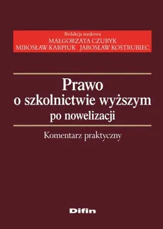 Prawo o szkolnictwie wyższym po nowelizacji - Outlet