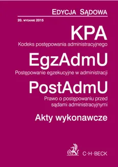 KPA EgzAdmU PostAdmU Akty wykonawcze - Outlet