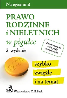 Prawo rodzinne i nieletnich w pigułce. Outlet - uszkodzona okładka - Outlet