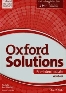 Oxford Solutions Pre-Intermediate Ćwiczenia - Outlet - Joanna Sobierska, Paul A. Davies, Tim Falla