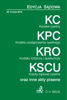 Kodeks cywilny Kodeks postępowania cywilnego Kodeks rodzinny i opiekuńczy - Outlet