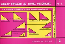 Zeszyt ćwiczeń do nauki ortografii Zeszyt 2 rz - ż - Zdzisława Saduś