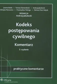 Kodeks postępowania cywilnego Komentarz. Outlet - uszkodzona okładka - Outlet