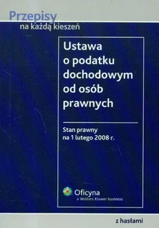 Ustawa o podatku dochodowym od osób prawnych - Outlet