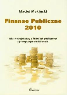 Finanse Publiczne 2010 - Outlet - Maciej Mekiński