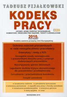 Kodeks pracy 2010 - Tadeusz Fijałkowski