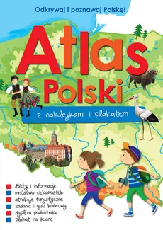 Atlas Polski z naklejkami i plakatem - Outlet - Paulina Kaniewska