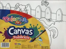 Podobrazie Colorino Kids z farbami i pędzelkiem 18 x 24cm