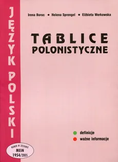 Tablice polonistyczne - Outlet - Irena Boruc, Helena Sprengel, Elżbieta Werkowska