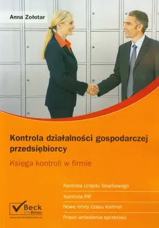 Kontrola działalności gospodarczej przedsiębiorcy - Outlet - Anna Zołotar