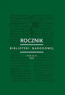 Rocznik Biblioteki Narodowej - Outlet