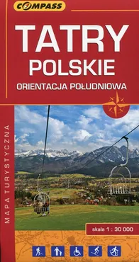 Tatry Polskie orientacja południowa mapa turystyczna 1:30 000