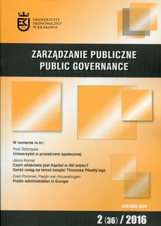 Zarządzanie publiczne 2 (36)/2016