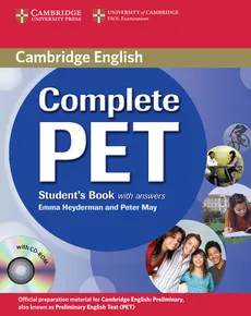 Complete PET Student's Book with answers + CD - Outlet - Emma Heyderman, Peter May