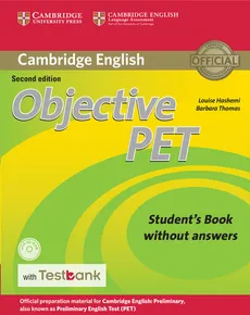 Objective PET Student's Book without Answers with CD-ROM with Testbank - Outlet - Louise Hashemi, Barbara Thomas