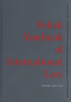 Polish yearbook of international law XXXV 2015 - Outlet