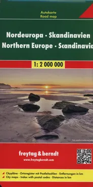 Skandynawia Europa Północna mapa 1:2 000 000 - Outlet
