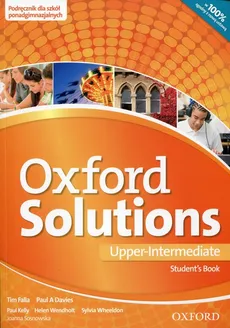 Oxford Solutions Upper Intermediate Student's Book wieloletni - Outlet