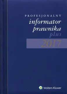 Profesjonalny Informator Prawnika Plus 2017 B5 granatowy - Outlet