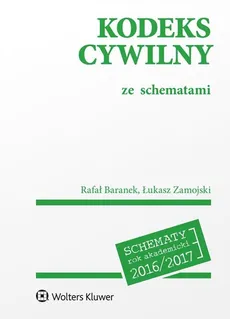 Kodeks cywilny ze schematami - Outlet - Rafał Baranek, Łukasz Zamojski